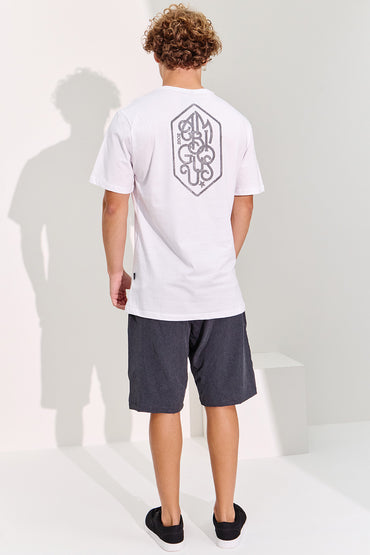 Camiseta Masculina Estampada Meia Malha Ambiguous